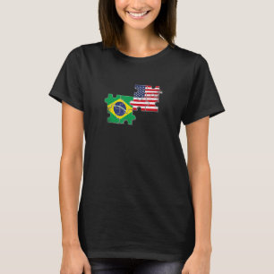 Camiseta Brasil: Bandeira Americana