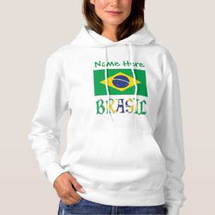 Camiseta Brasil Bandeira Brasil Nome Personalizado