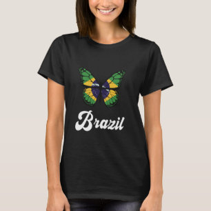 Camiseta Brasil: Bandeira Brasil Orgulha Borboleta Orgulhos