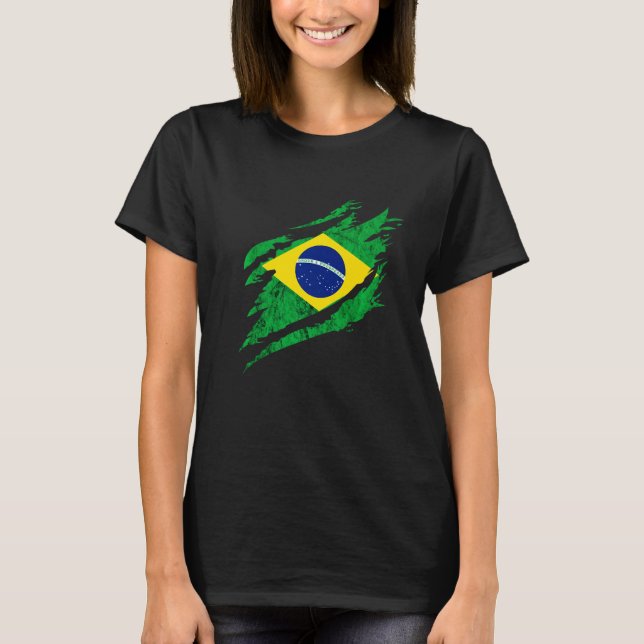 Camiseta Brasil: Bandeira Brasileira (Frente)