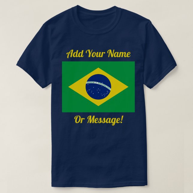 Camiseta Brasil - Bandeira do Brasil (Frente do Design)