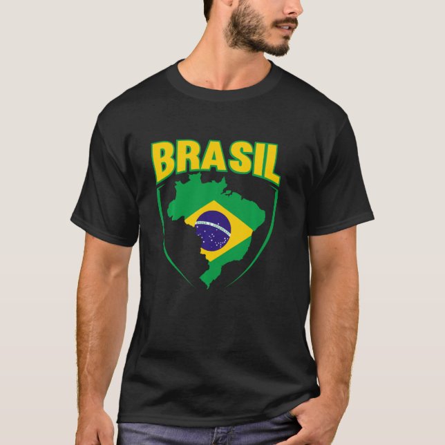 Camiseta Brasil Bandeira Futebol Brasil (Frente)