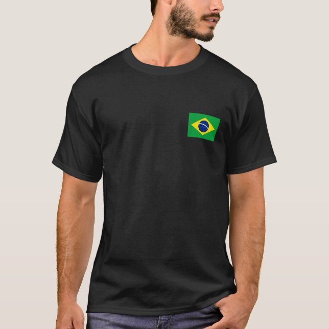 Camiseta Brasil Bandeira Legal Brasil Bandeira Homens Brasi (Frente)