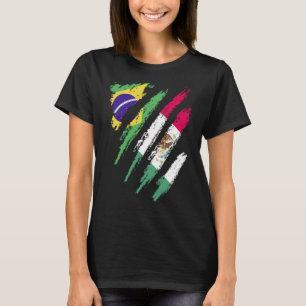 Camiseta Brasil Bandeira México Cultivou Greve de País Patr