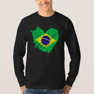 Camiseta Brasil Bandeira Que Amo Está No Meu Adn Para Brasi