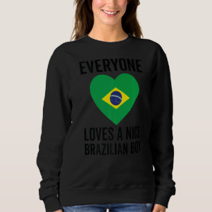 Camiseta Brasil Bandeira Todo Mundo Adora Um Bela Garoto Br