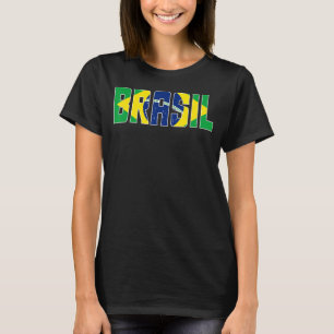 Camiseta Brasil Bandeira Ventilador Brasileiro de Futebol M