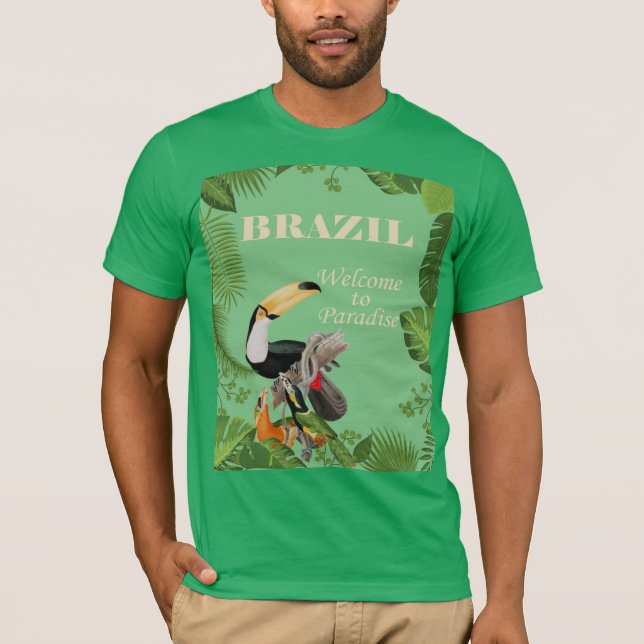 Camiseta Brasil, bem-vindo ao Paraíso, (Frente)