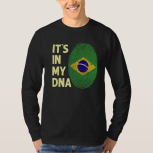 Camiseta Brasil: Brasil: A Minha Bandeira Brasileira de Dna
