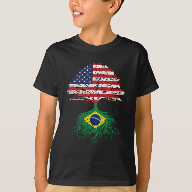 Camiseta Brasil Brasil: Brasil Roota Crescente Americana Pa (Frente)