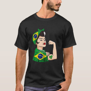 Camiseta Brasil: Brasil, brasileira, raízes Globais
