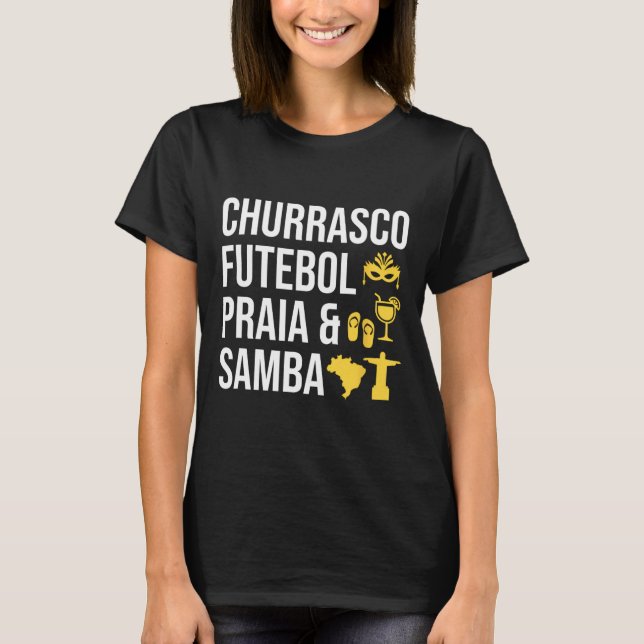 Camiseta Brasil: Churrasco Futebol Samby Byrbecue (Frente)