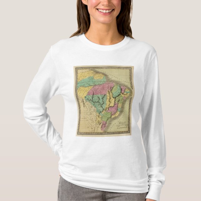 Camiseta Brasil com Guiana e Paraguai (Frente)