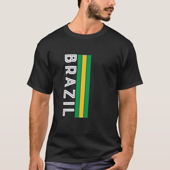 Camiseta Brasil: Cores de Sinalizador (Frente)