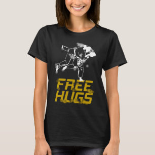 Camiseta Brasil, Cute Free Hugs Jiu Jitsu Bjj Martial, B