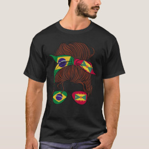 Camiseta Brasil e Granada Mix Metade Brasileira de Grenadi
