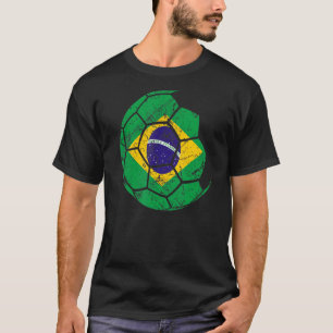 Camiseta Brasil: Equipe Nacional De Futebol Apoia Bandeira 