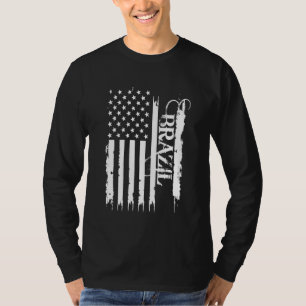 Camiseta Brasil Estados Unidos se afundaram com bandeira do