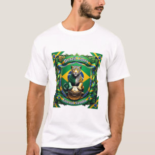 Camiseta Brasil Eterno Jaguar Ascendente, Presente Brasilei