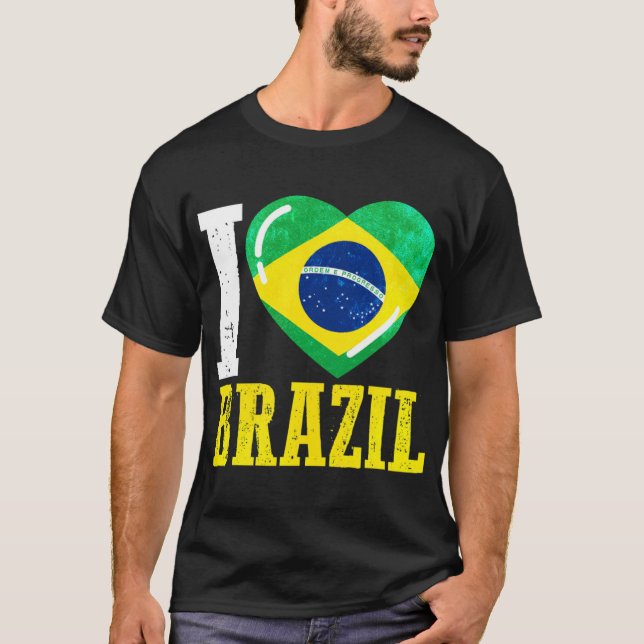 Camiseta Brasil eu amo Brasil (Frente)