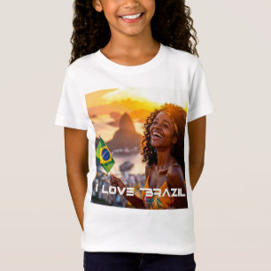 CAMISETA BRASIL - EU AMO O BRASIL