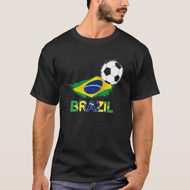 Camiseta Brasil Flag Jersey - Equipe Brasileira de Futebol (Frente)