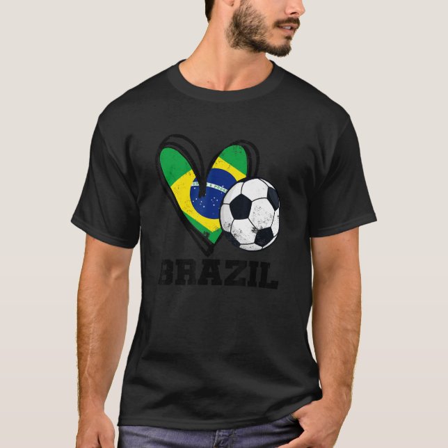 Camiseta Brasil Futebol 2022 Vintage (Frente)