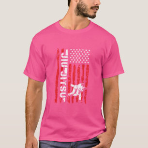 Camiseta Brasil Jiu Jitsu - Bandeira Americana Jiu Ji