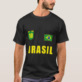 Camiseta Brasil: Jogador de Futebol Jersey Trikot