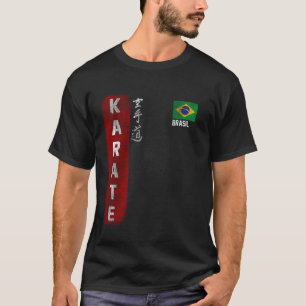 Camiseta Brasil Karate Bandeira brasileira Kyokushinkai Doj