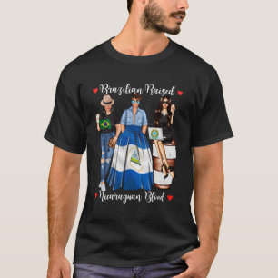 Camiseta Brasil Levantou Nascer Sanguíneo Nicarágua Na Nica