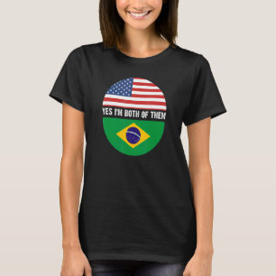 Camiseta Brasil: mulheres brasileiras bandeiras