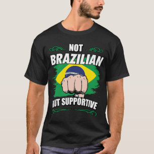 Camiseta Brasil não brasileiro, mas Viagem turístico de apo