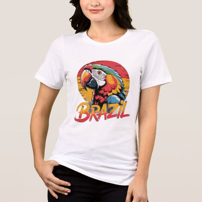 Camiseta Brasil Nunca Desista (Frente)