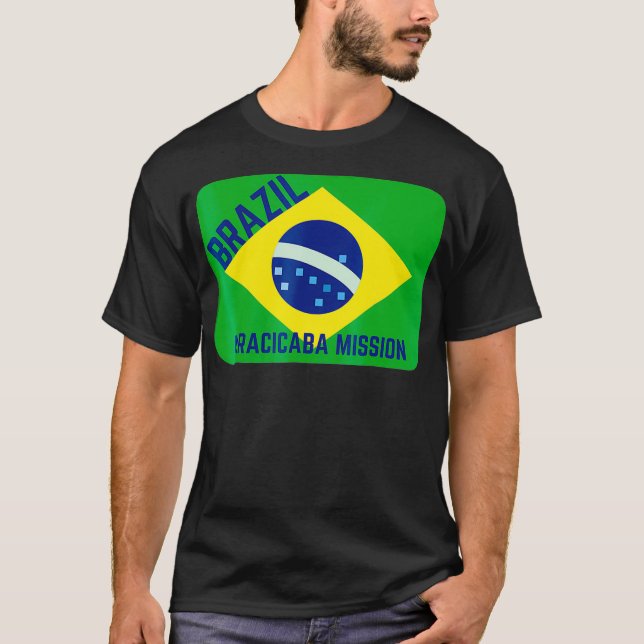 Camiseta Brasil Piracicaba LDS Missão Mórmon (Frente)