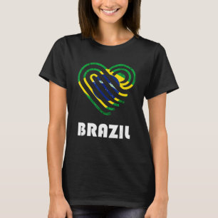 Camiseta Brasil: Raízes Brasileiras de Amor Cardíaco