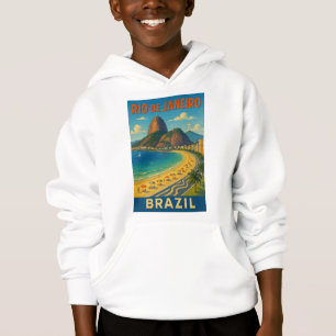 Camiseta Brasil, Rio de Janeiro - Arte Original Hoodie