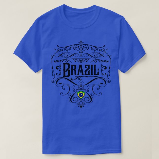 Camiseta Brasil Vintage design 1 (Frente do Design)