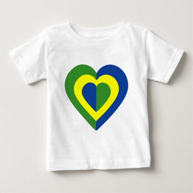 Camiseta brasile-heart-2. (Frente)