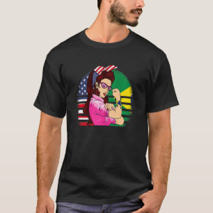 Camiseta BRASILEIRO americano ROOTS USA Brasil Bandeira bra