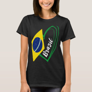 Camiseta Brasileiro do Orgulho Brasileiro do Coração
