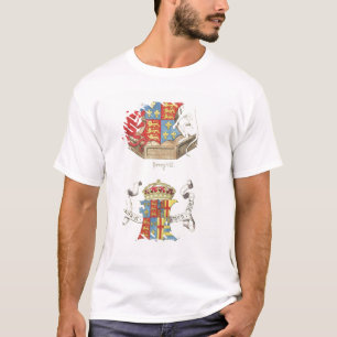 Camiseta Brasões de Henry VII e de Elizabeth de York