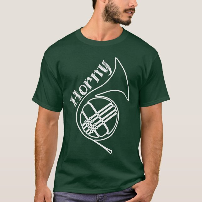 Camiseta Brass Instrument Orchestra French Horn boy (Frente)