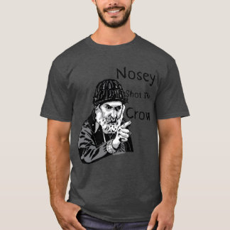 Camiseta Brassic Farmer Jim Rant NOSEY SHOTHE CROW Comedy S