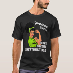 Camiseta Brave Forte Linfoma Conscientista Mulher Negra