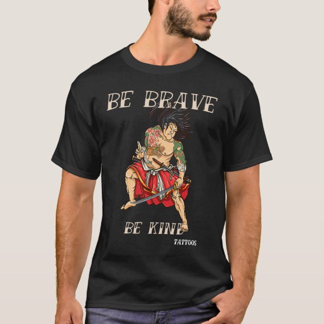 Camiseta Brave Kind Tattoos Vintage Designs 10 (Frente)