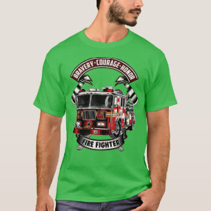 Camiseta Bravery Courage, Honra Bombeiro
