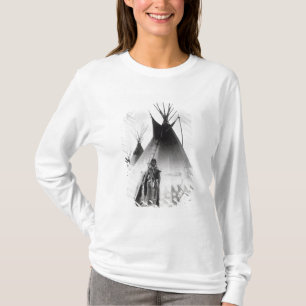Camiseta Bravo Blackfoot, perto de Calgary, Alberta, 1889