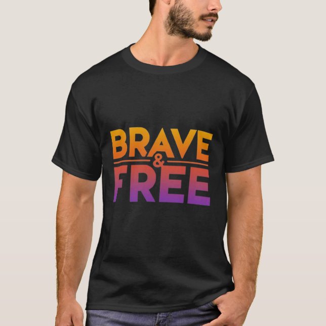 Camiseta Bravo e Livre best-seller trending unisex t shirt (Frente)