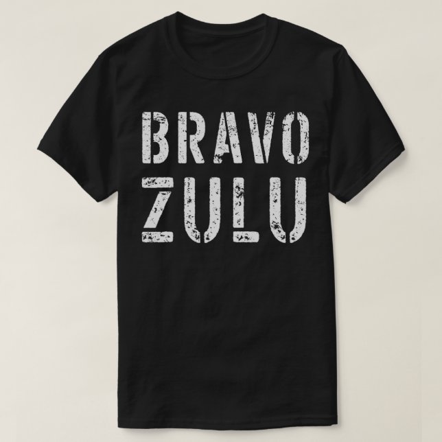 Camiseta Bravo Zulu Bem Feito, Funny Naval Slang (Frente do Design)